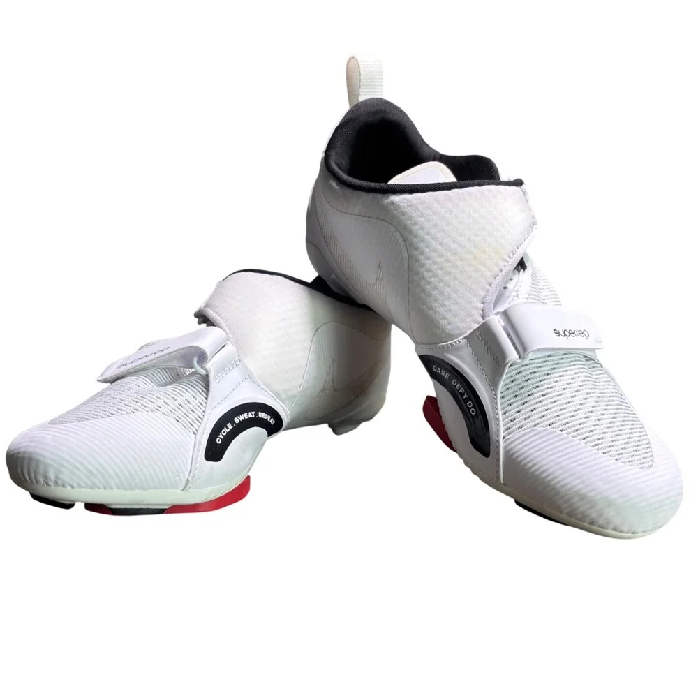 Nike SuperRep Cycle White Black Indoor Cycling Shoes Unisex Mens 9 Womens 10.5